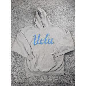 UCLA Bruins Men 2XL XXL Gray NCAA Logo Graphic Pullover Fleece Heavyweight
